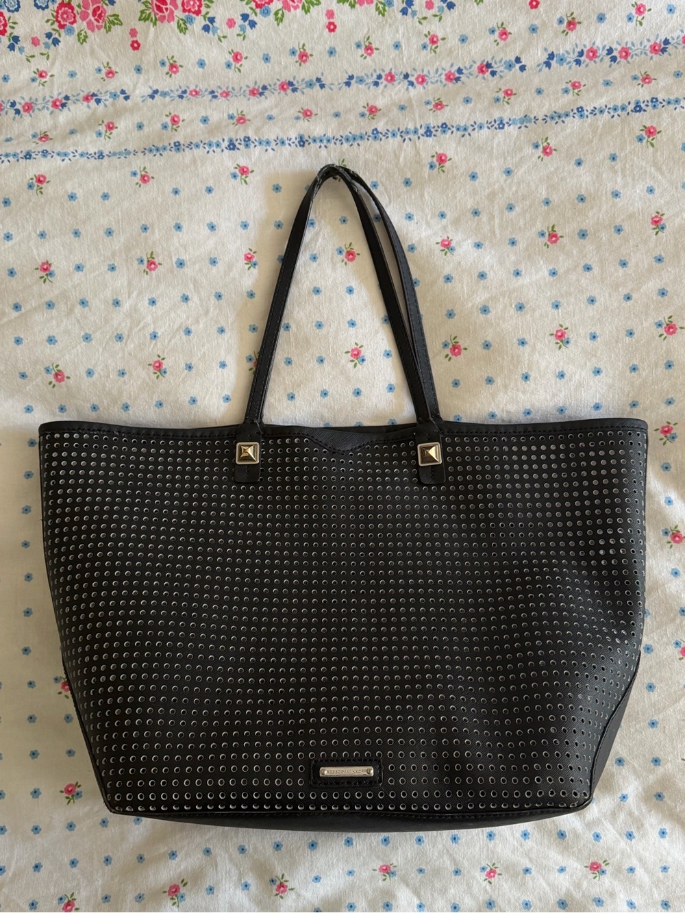 Rebecca Minkoff Black Studded Tote Bag